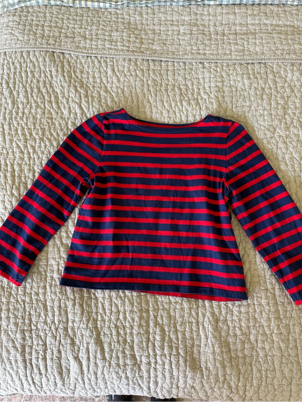 J Crew boat neck shirt, 100% cotton